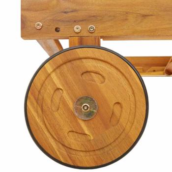 Sonnenliege Braun Massivholz Akazie