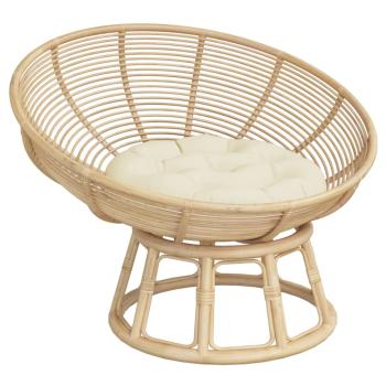 Kissen Rund Creme Ø 60 x11 cm Oxford-Gewebe