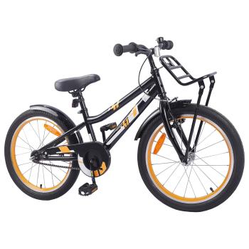 Kinderfahrrad 18 Zoll für 5-7 Jahre alt Orange Schwarz