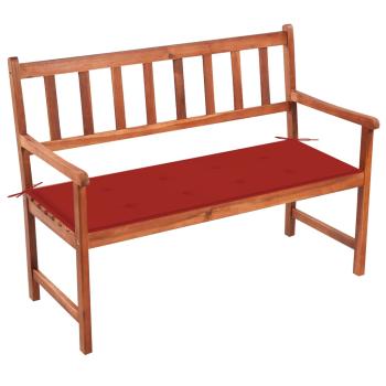 ARDEBO.de - Gartenbank mit Auflage 120 cm Massivholz Akazie