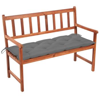 ARDEBO.de - Gartenbank mit Auflage 120 cm Massivholz Akazie
