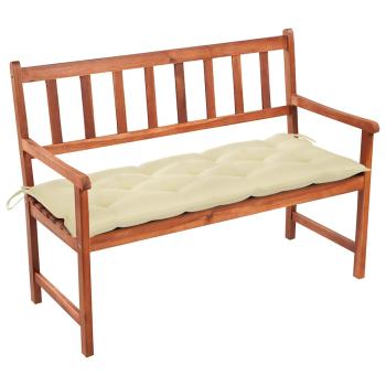 ARDEBO.de - Gartenbank mit Auflage 120 cm Massivholz Akazie