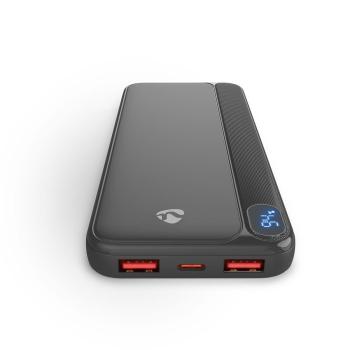 ARDEBO.de - powerbank | 10000 mAh | 1.5 / 1.67 / 2.0 / 2.22 / 3.0 A | Anzahl der Ausgänge: 3 | Ausgangsanschluss: 1x USB-C? / 2x USB-A | Eingangsverbindung: 1x USB-C? | PD3.0 20W | Lithium-Polymer | Anzeige