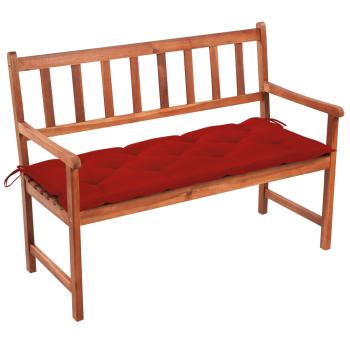 ARDEBO.de - Gartenbank mit Auflage 120 cm Massivholz Akazie
