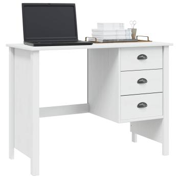 Schreibtisch mit Schubladen HILL Weiß 100 x 45 x 74 cm