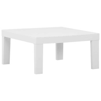 ARDEBO.de - Lounge-Gartentisch Kunststoff Weiß