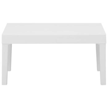 Lounge-Gartentisch Kunststoff Weiß