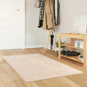 ARDEBO.de - Teppichläufer MARSA Creme 80 x 100 cm Polyester und PVC