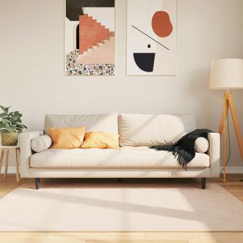 ARDEBO.de - Teppichläufer MARSA Creme 120 x 170 cm Polyester und PVC