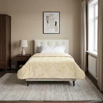 ARDEBO.de - Sommerdecke 135 x 200 cm Sommer Creme Atmungsaktiv