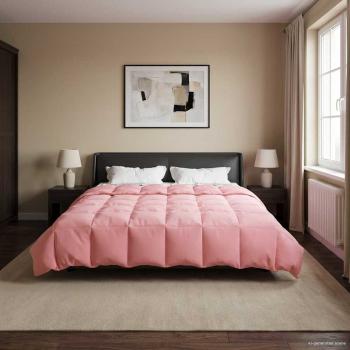 Sommerdecke Gepolstert Rosa 220 x 240 cm Mikrofaser