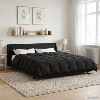 Ganzjahresbettdecke 260 x 220 cm 4 Jahreszeiten Anthrazit