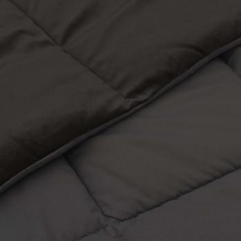 Ganzjahresbettdecke 260 x 220 cm 4 Jahreszeiten Anthrazit