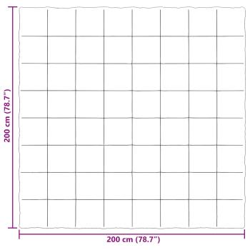 Ganzjahresbettdecke Gepolstert Hellgrau 200 x 200 cm Mikrofaser