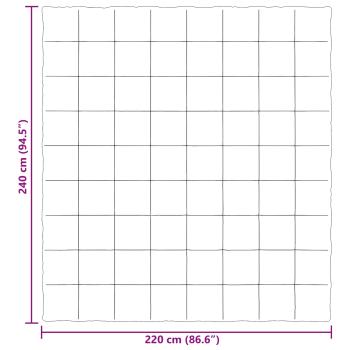 Ganzjahresbettdecke 240 x 220 cm 4 Jahreszeiten Schwarz