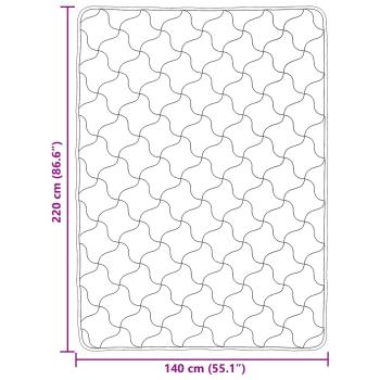 Sommerdecke Rosa 140 x 220 cm Mikrofaser und Teddy-Fleece
