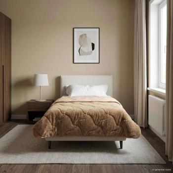 ARDEBO.de - Sommerdecke 155 x 200 cm Sommer Taupe Atmungsaktiv