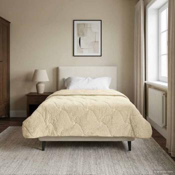 ARDEBO.de - Winterbettdecke 155 x 200 cm Winter Creme Atmungsaktiv