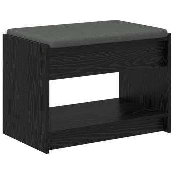 Flurbank Schwarz Eichen-Optik 63 x 38 x 45 cm