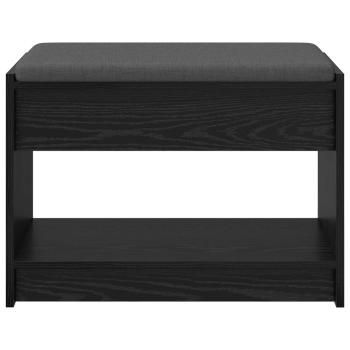 Flurbank Schwarz Eichen-Optik 63 x 38 x 45 cm