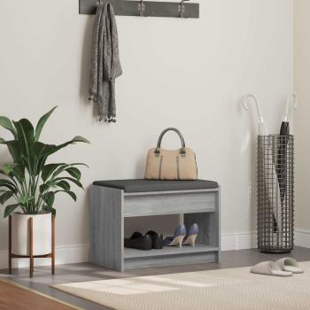 ARDEBO.de - Flurbank Sonoma-Grau 63 x 38 x 45 cm