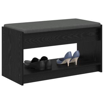 Flurbank Schwarz Eichen-Optik 83 x 38 x 45 cm