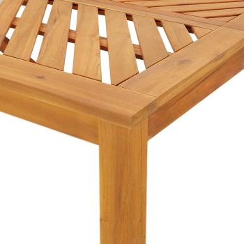 Garten Essgruppe 9 Stk. Braun Massivholz Akazie