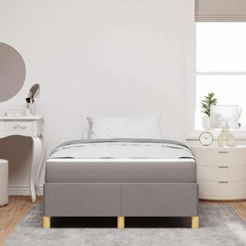 Bettrahmen Taupe 120 x 190 cm Stoff
