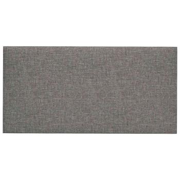 Wandkopfteilen 12 Stk. 30 x 15 cm Hellgrau Stoff