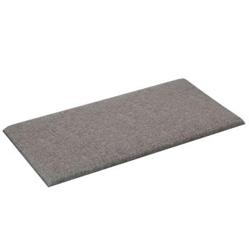 Wandkopfteilen 12 Stk. 30 x 15 cm Hellgrau Stoff