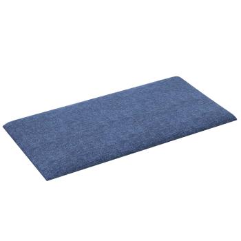 Wandkopfteilen 12 Stk. 30 x 15 cm Blau Stoff
