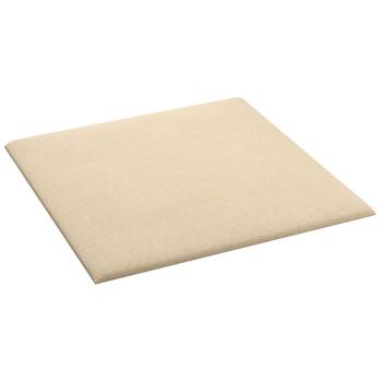 Wandkopfteilen 12 Stk. 30 x 30 cm Creme Stoff