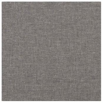 Wandkopfteilen 12 Stk. 30 x 30 cm Hellgrau Stoff