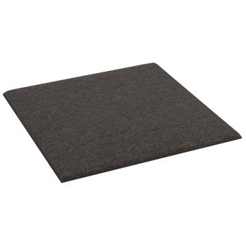 Wandkopfteilen 12 Stk. 30 x 30 cm Dunkelgrau Stoff