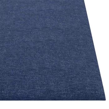 Wandkopfteilen 12 Stk. 30 x 30 cm Blau Stoff