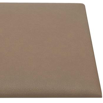 Wandkopfteilen 12 Stk. 30 x 30 cm Cappuccino Stoff