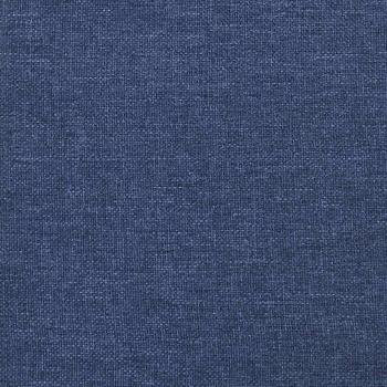 Wandkopfteilen 12 Stk. 60 x 15 cm Blau Stoff