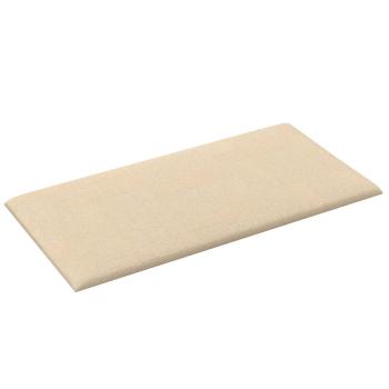 Wandkopfteilen 12 Stk. 60 x 30 cm Creme Stoff