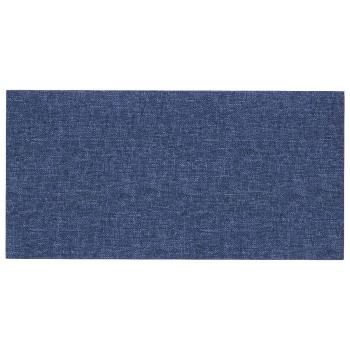 Wandkopfteilen 12 Stk. 60 x 30 cm Blau Stoff