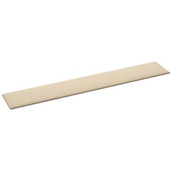 Wandkopfteilen 12 Stk. 90 x 15 cm Creme Stoff