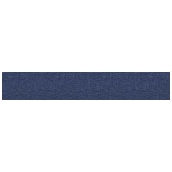 Wandkopfteilen 12 Stk. 90 x 15 cm Blau Stoff