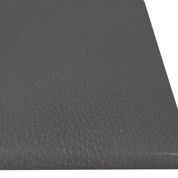 Wandkopfteilen 12 Stk. 60 x 15 cm Grau Stoff
