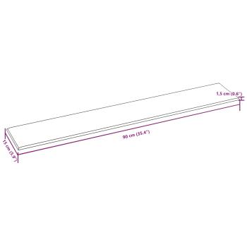 Wandkopfteilen 12 Stk. 90 x 15 cm Hellgrau Stoff