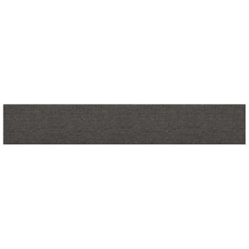 Wandkopfteilen 12 Stk. 90 x 15 cm Dunkelgrau Stoff