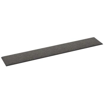 Wandkopfteilen 12 Stk. 90 x 15 cm Dunkelgrau Stoff