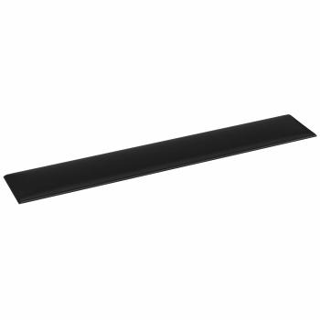 Wandkopfteilen 12 Stk. 90 x 15 cm Schwarz Stoff