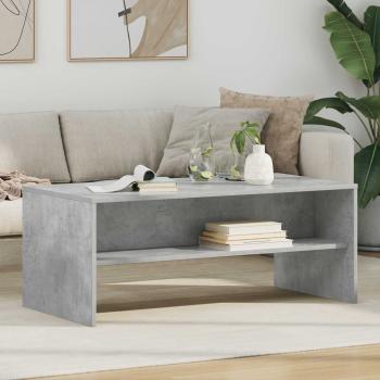 ARDEBO.de - Couchtisch Beton Grau 100 x 50 x 40 cm Holzwerkstoff