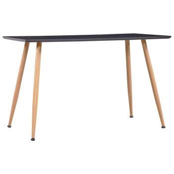 ARDEBO.de - Esstisch Grau und Eichefarben 120×60×74 cm MDF
