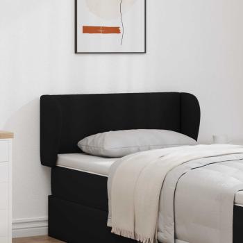 ARDEBO.de - Kopfteil Ohr Schwarz 40 x 23 x 6 cm PVC