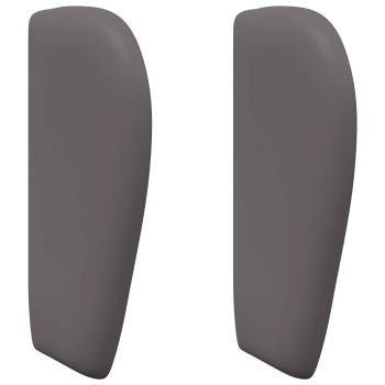 Kopfteil Ohr Dunkelgrau 40 x 23 x 6 cm PVC